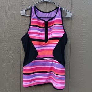ZEROXPOSURE Swimwear Tankini Top With Zipper XL (14)